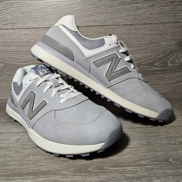 New Balance Shoes - Womens Golf Shoes New Balance 574 Greens V2 Gray Spikeless Size 9.5 Sneakers NEW